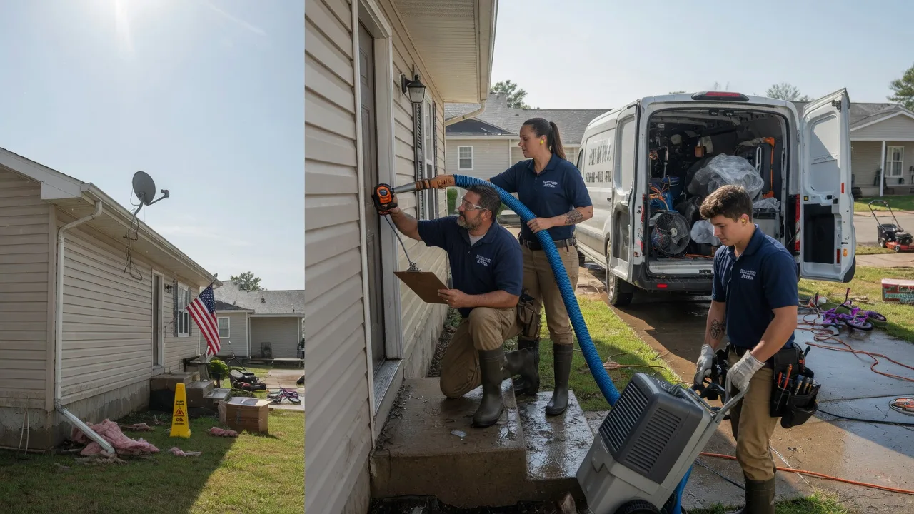 Ceiling Water Damage Restoration in Bella Vista, AR near me